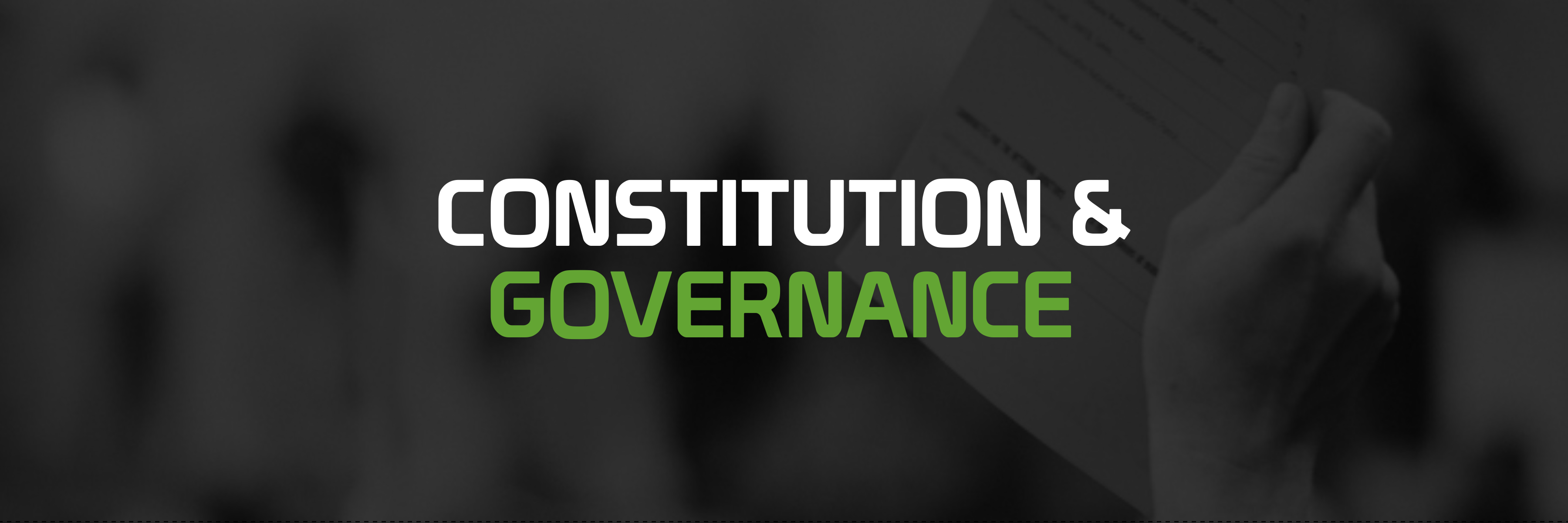 Constitution & Governance Banner i